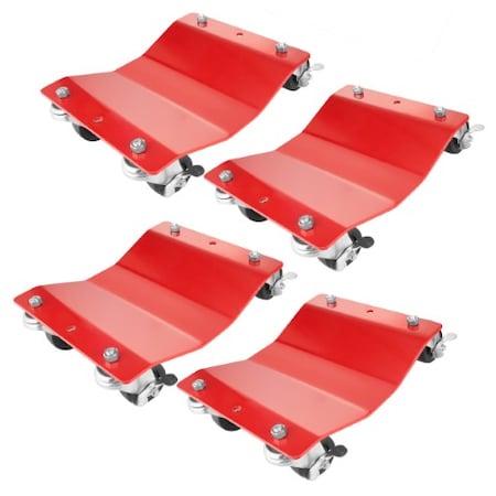Fleming Supply Set of 4 Wheel Dollies with Brakes 716599ODE